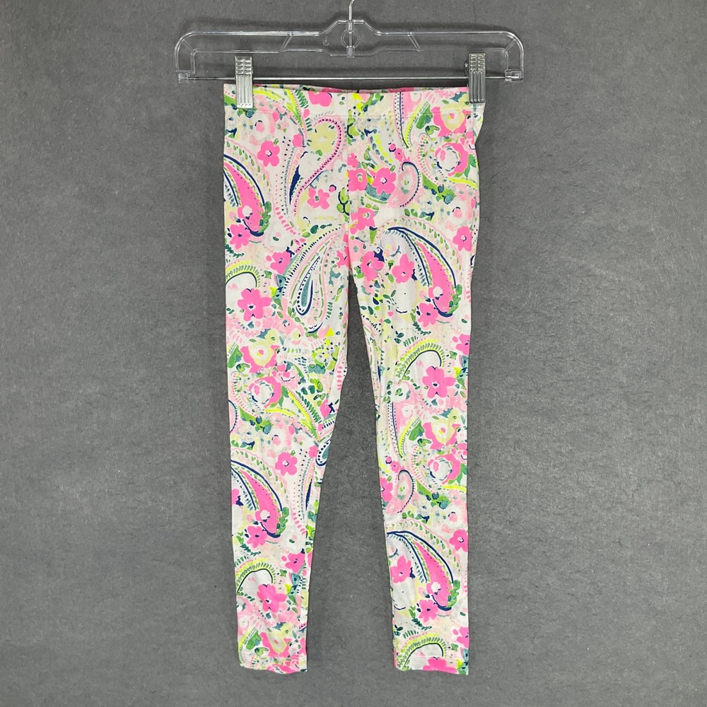 Crown & Ivy Kids Floral Paisley Print Leggings Girls Size 6
